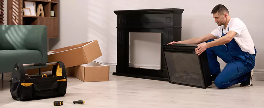 Old Rusted Metal Fireplace Repair And Replacement in Kalamazoo, MI